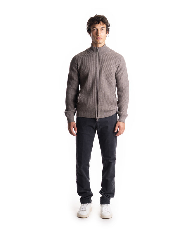 FULLZIP MISTO CASHMERE