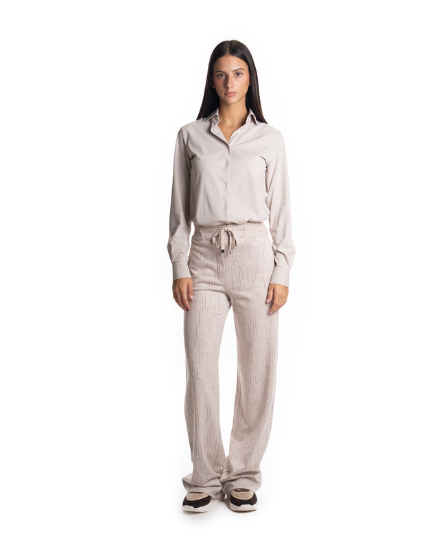 PANTALONE GESSATO COULISSE