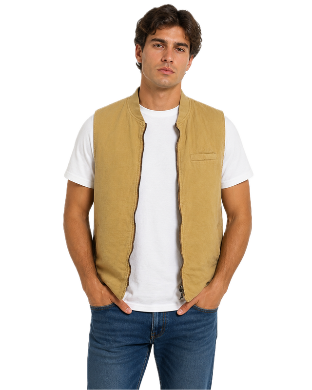 GILET LINO COTONE