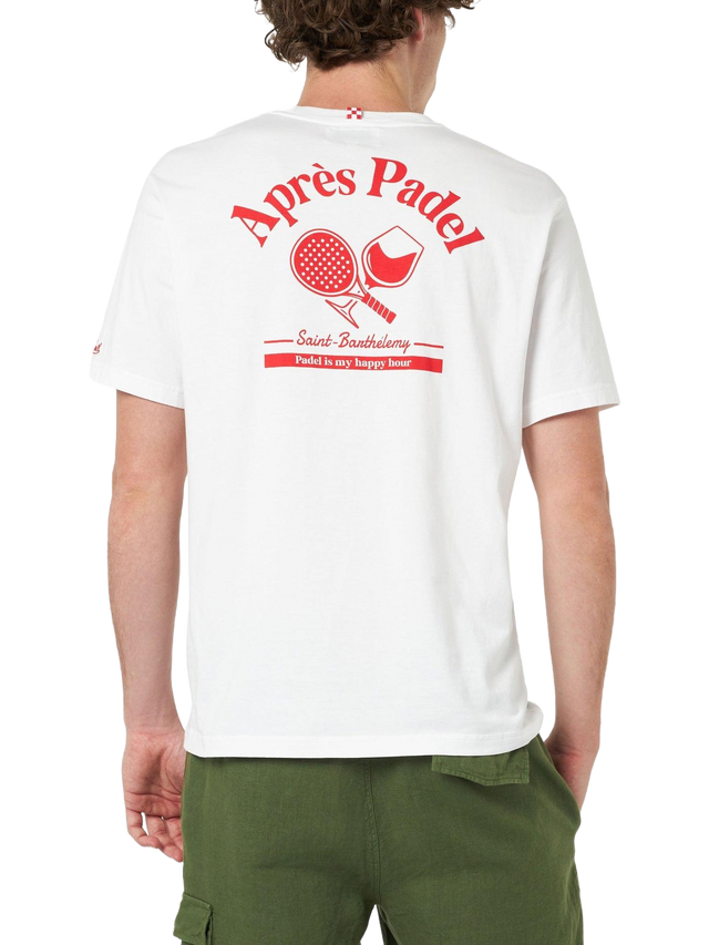 T-shirt da uomo in cotone con stampa piazzata Aprés Padel