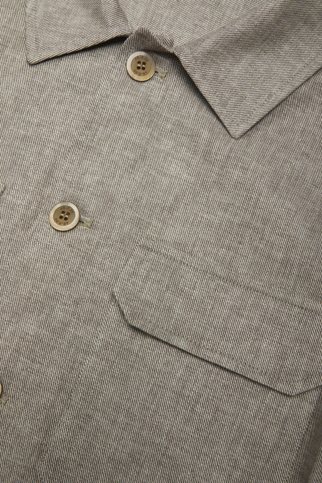 OVER SHIRT MISTO LINO