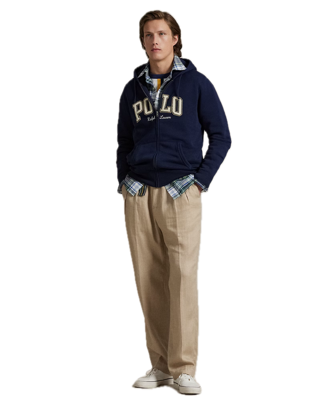 FELPA FULL ZIP CON CAPPUCCIO