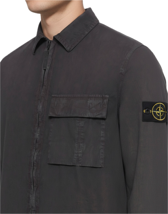 OVERSHIRT COTONE SMERIGLIATO