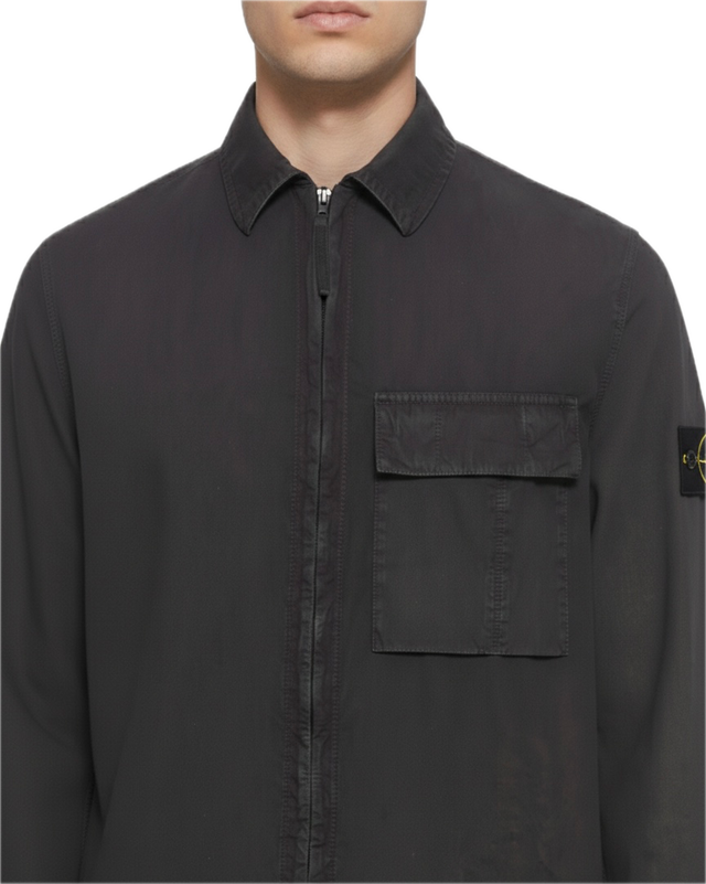 OVERSHIRT COTONE SMERIGLIATO