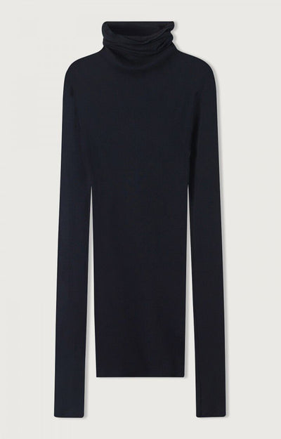 TSHIRT GARZATA COLLO ALTO