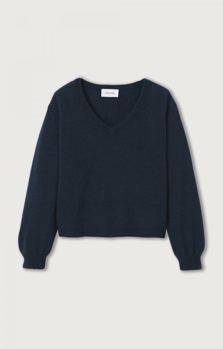 MAGLIA SCOLLO A V BLU