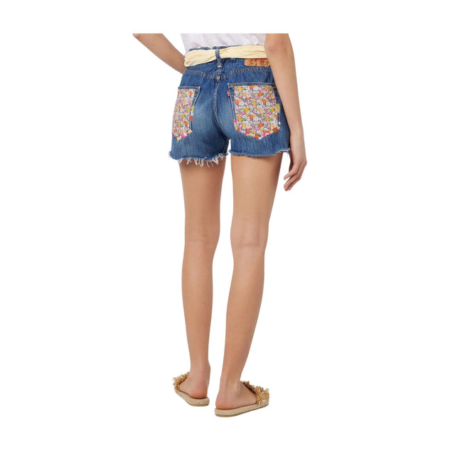 Shorts Donna patch floreale