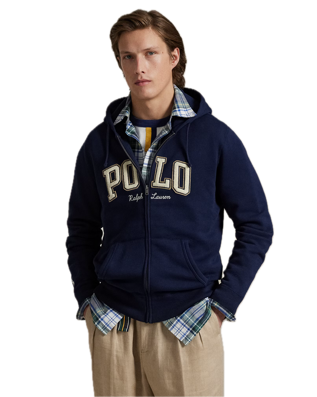 FELPA FULL ZIP CON CAPPUCCIO