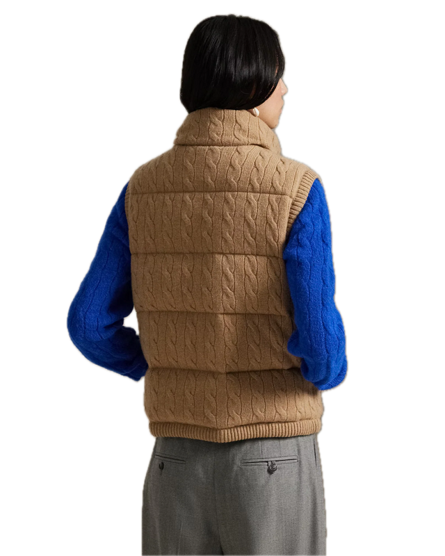 GILET TRECCIA LANA