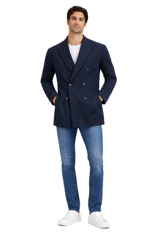 GIACCA DOPPIO PETTO PIQUET