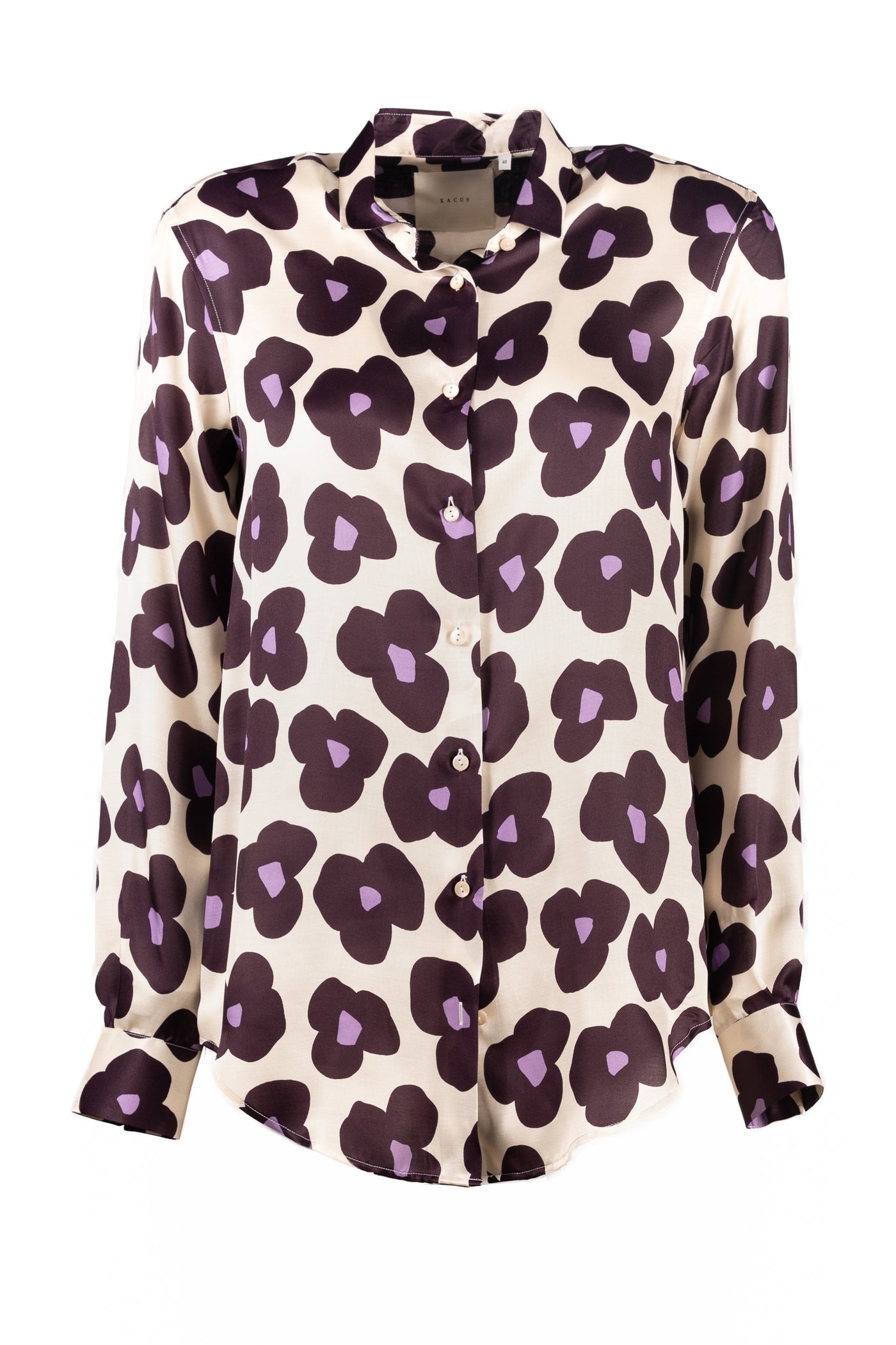CAMICIA GISELLE FANTASIA MISTO SETA FIORE