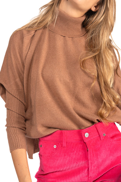 MAGLIA CACHEMIRE COLLO ALTO OVER