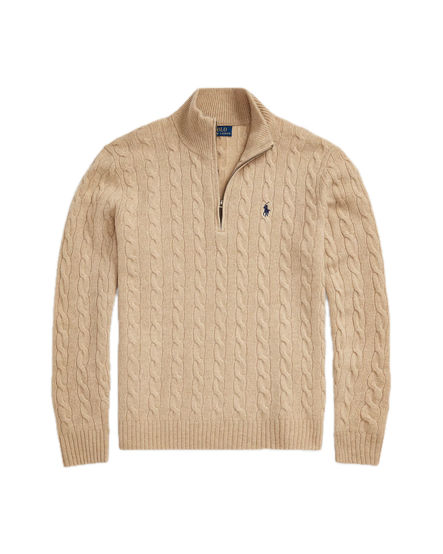 Maglia in lana e cashmere a trecce