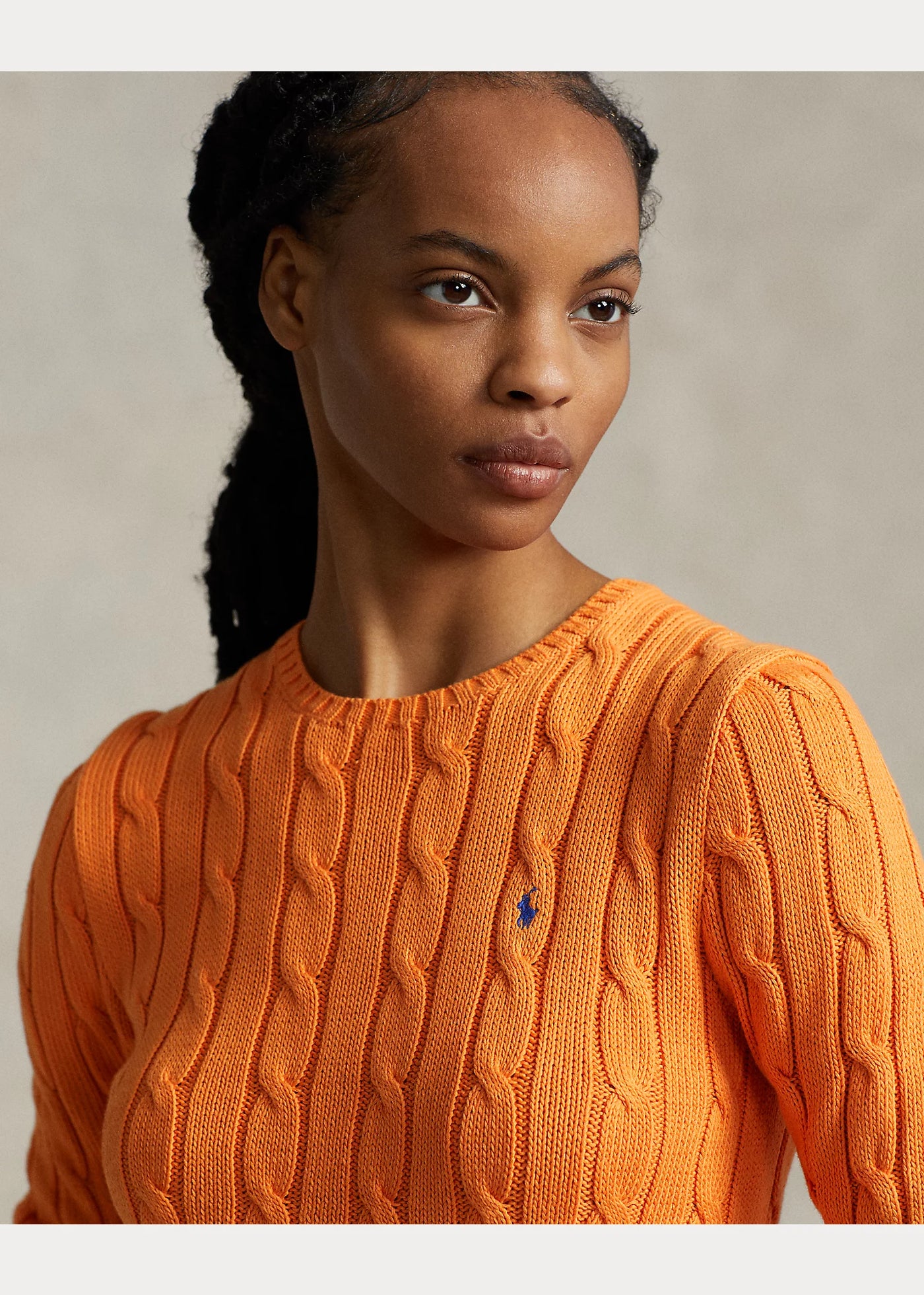 MAGLIA TRECCIA GIROCOLLO DONNA