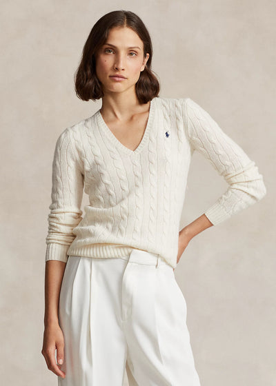 MAGLIA TRECCIA SCOLLO V DONNA
