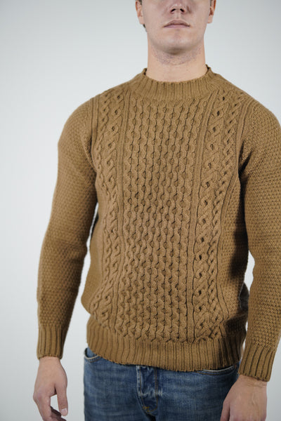 MAGLIA COLLO VULCANO TRECCIA