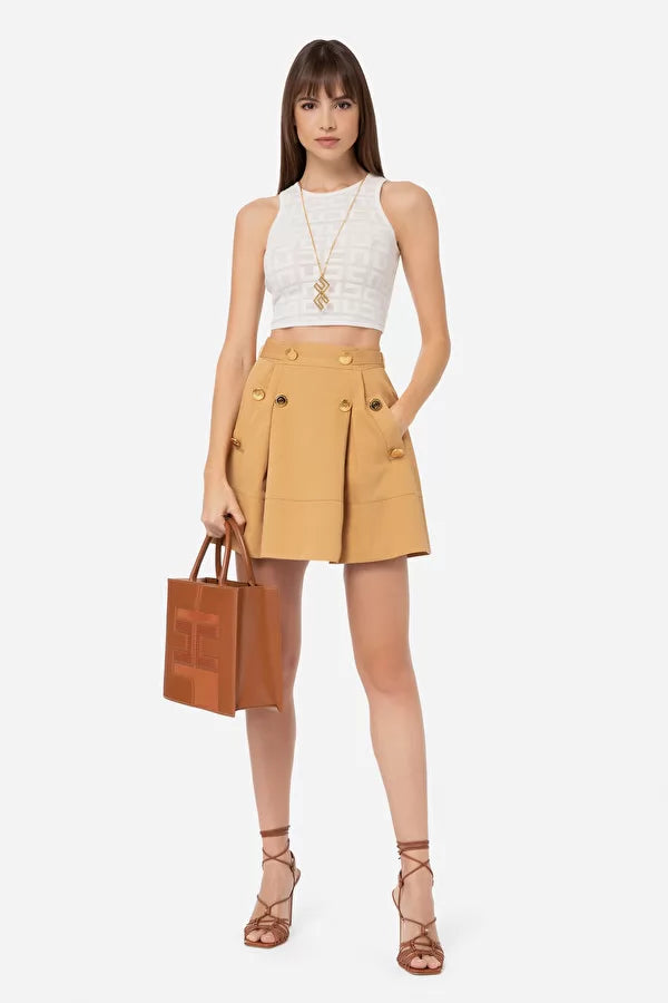 ELISABETTA FRANCHI | GONNA CONTONE BOTTONI