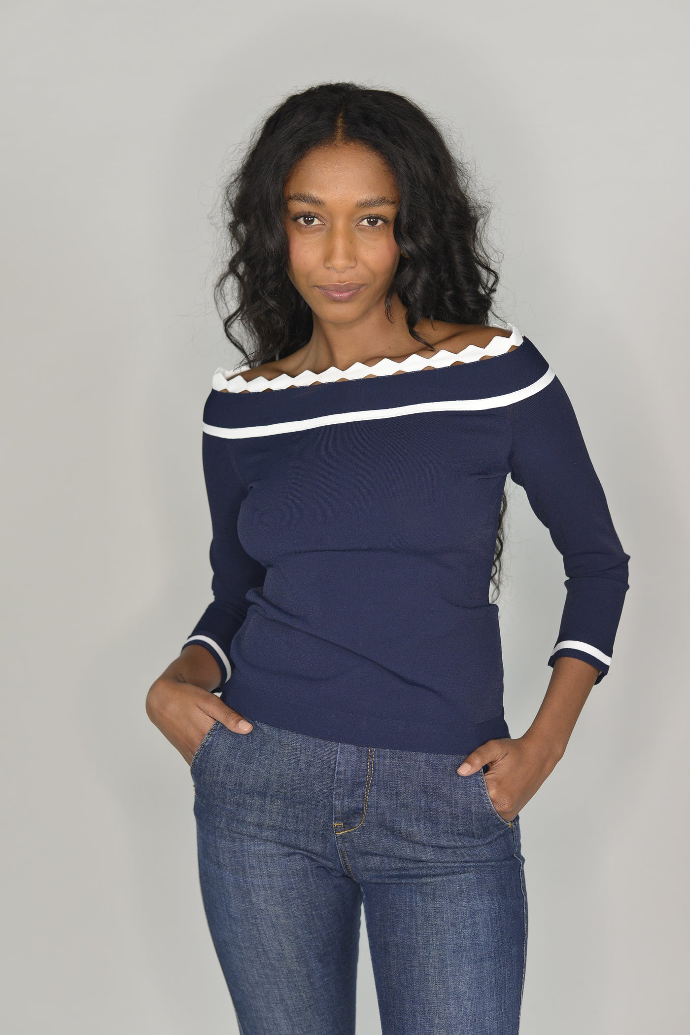 MAGLIA LASER BICOLORE