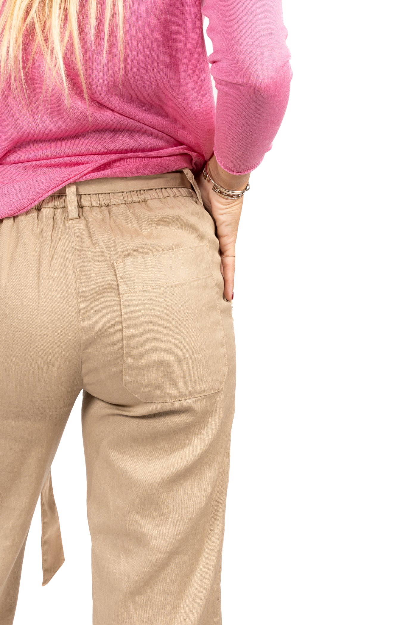 RE-HASH | PANTALONE LINO NELLY CINTURA